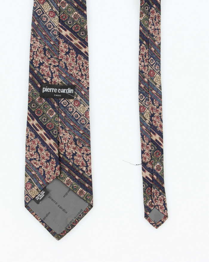Vintage 80's Pierre Cardin Patterned Silk Tie