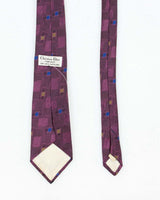 Vintage 80's Christian Dior Patterned Silk Tie