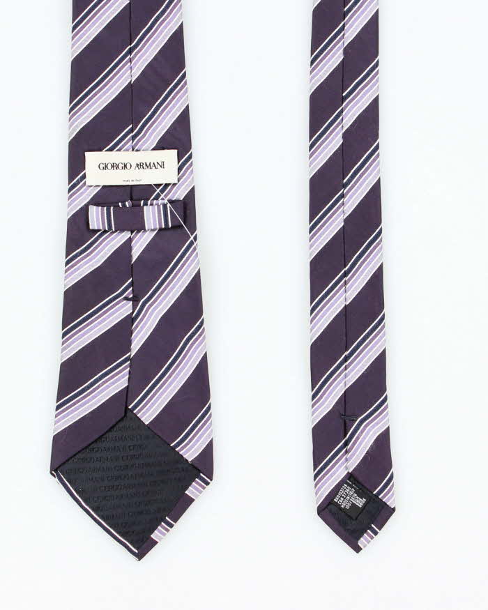 Vintage 90's Giorgio Armani Striped Tie