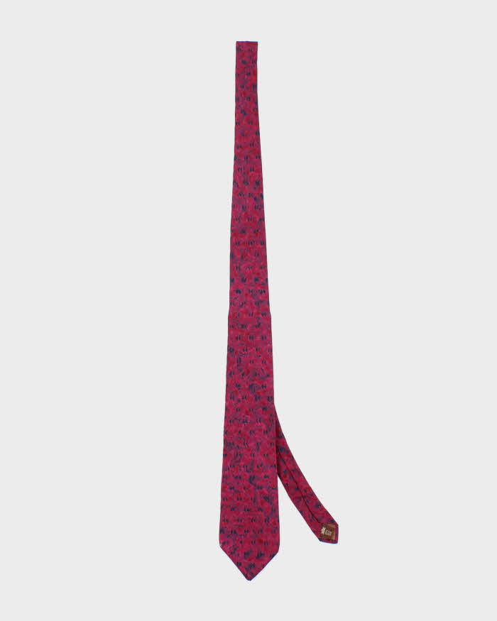 Vintage 90's Lanvin Patterned Silk Tie