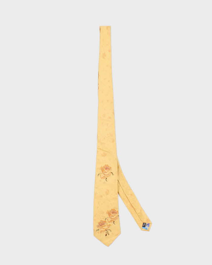 Vintage 90's Kenzo Floral Pattern Silk Tie