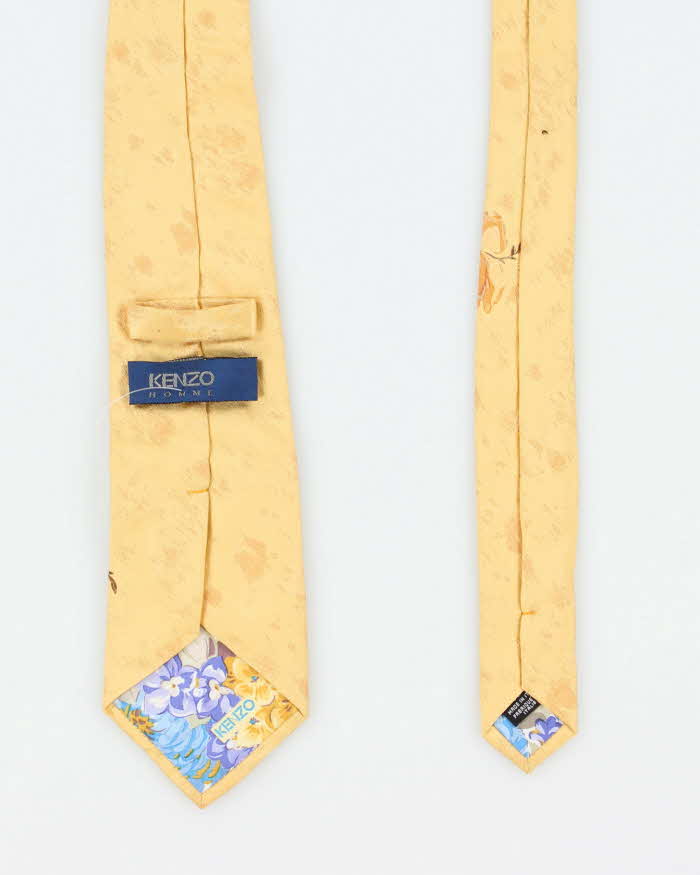 Vintage 90's Kenzo Floral Pattern Silk Tie