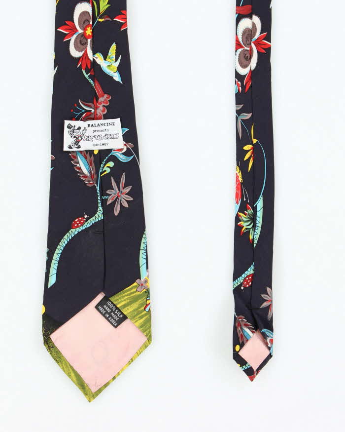 Vintage Disney Mickey Mouse Garden Silk Tie