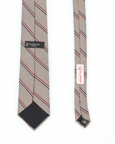 Vintage Lanvin Stripe Silk Tie