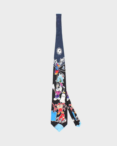 Vintage 90s Looney Tunes Halloween Silk Tie