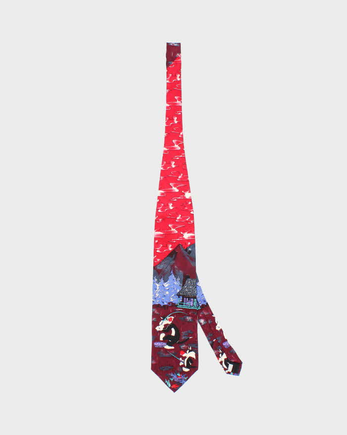 Vintage 90s Looney Tunes Silk Tie