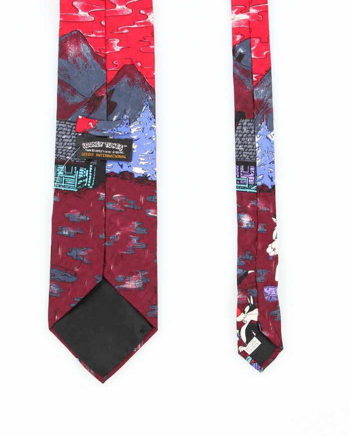 Vintage 90s Looney Tunes Silk Tie