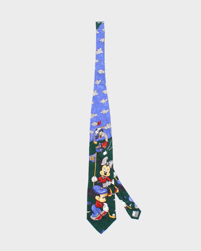 Vintage 90s Disney Golf Silk Tie