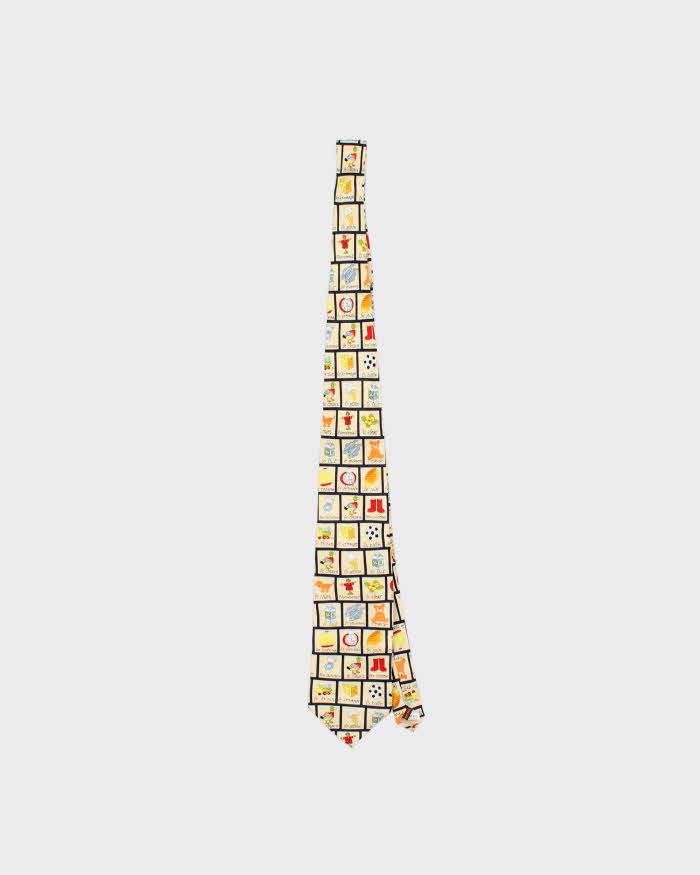 Vintage Museum Artefacts Silk Tie