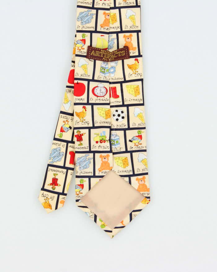 Vintage Museum Artefacts Silk Tie