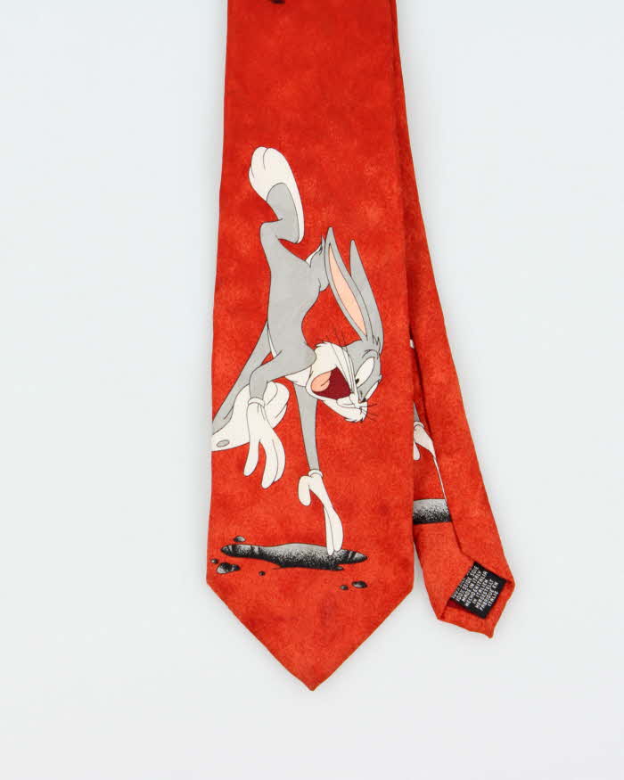 Vintage 90s Looney Tunes Silk Tie
