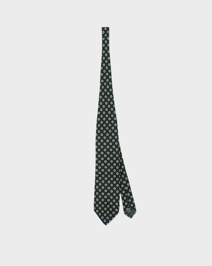 Vintage Armani Collezioni Geometric Pattern Silk Tie