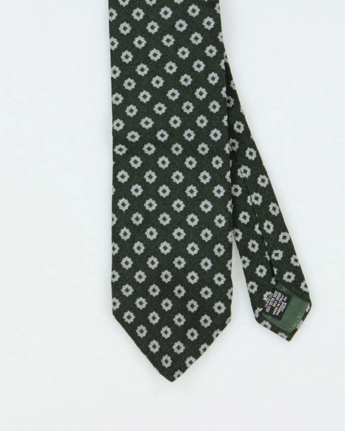 Vintage Armani Collezioni Geometric Pattern Silk Tie