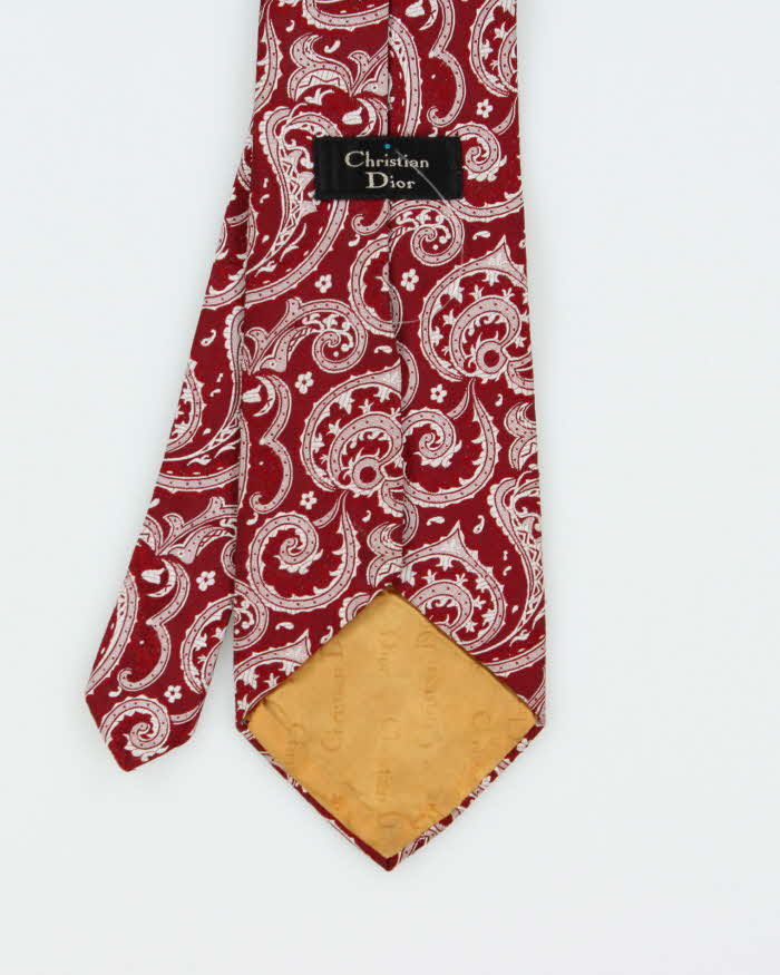 Vintage 70s Christian Dior Silk Tie