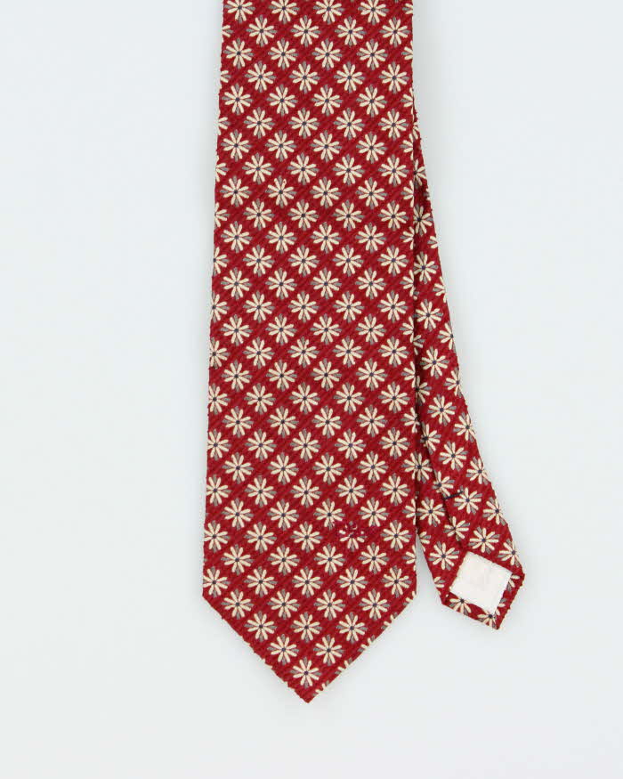 Vintage Christian Dior Floral Silk Tie