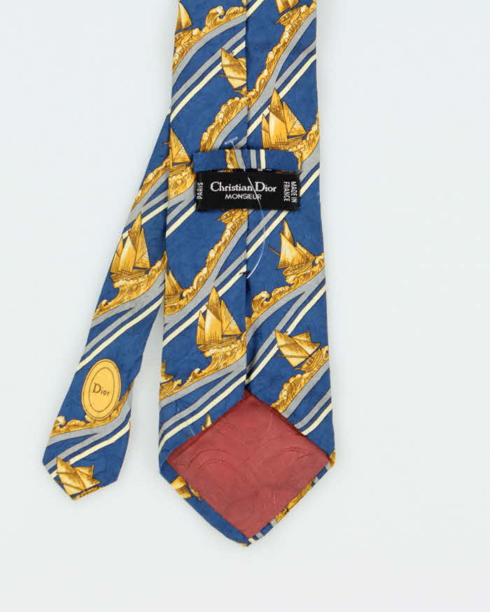 Vintage 80s Christian Dior Silk Tie
