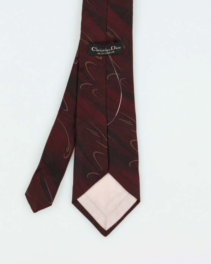 Vintage 80s Christian Dior Silk Tie