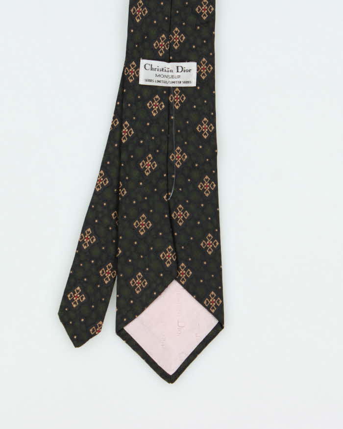 Vintage 80s Christian Dior Silk Tie