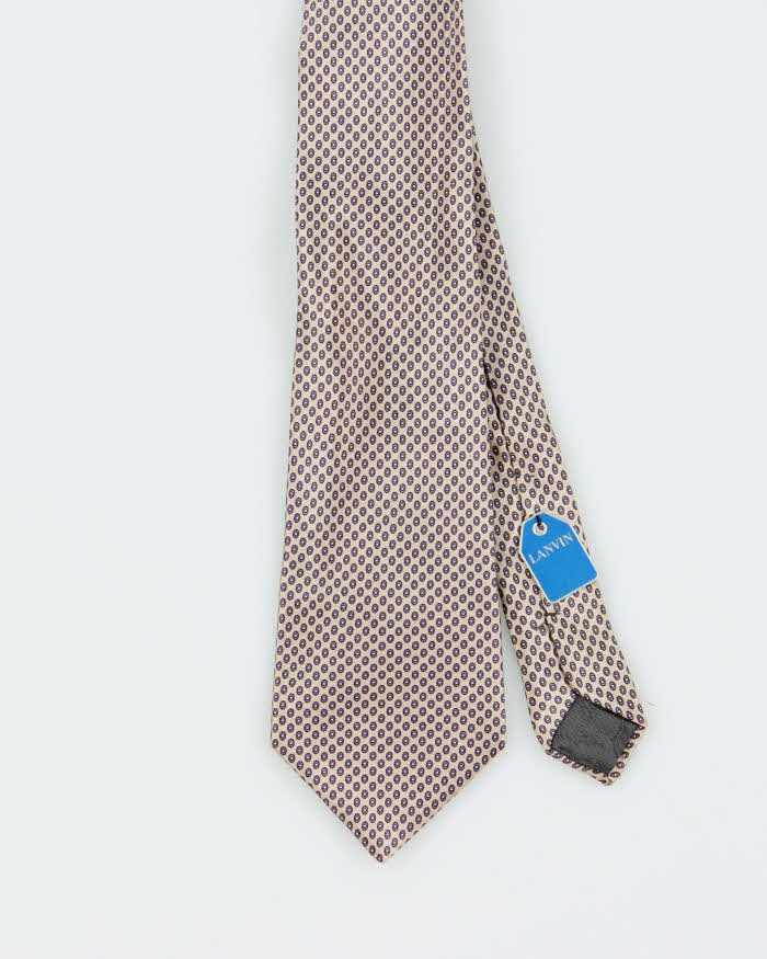 Vintage Lanvin Pattern Silk Tie