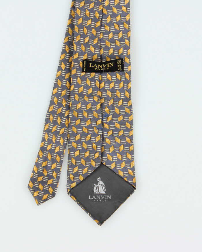 Vintage Lanvin Pattern Silk Tie
