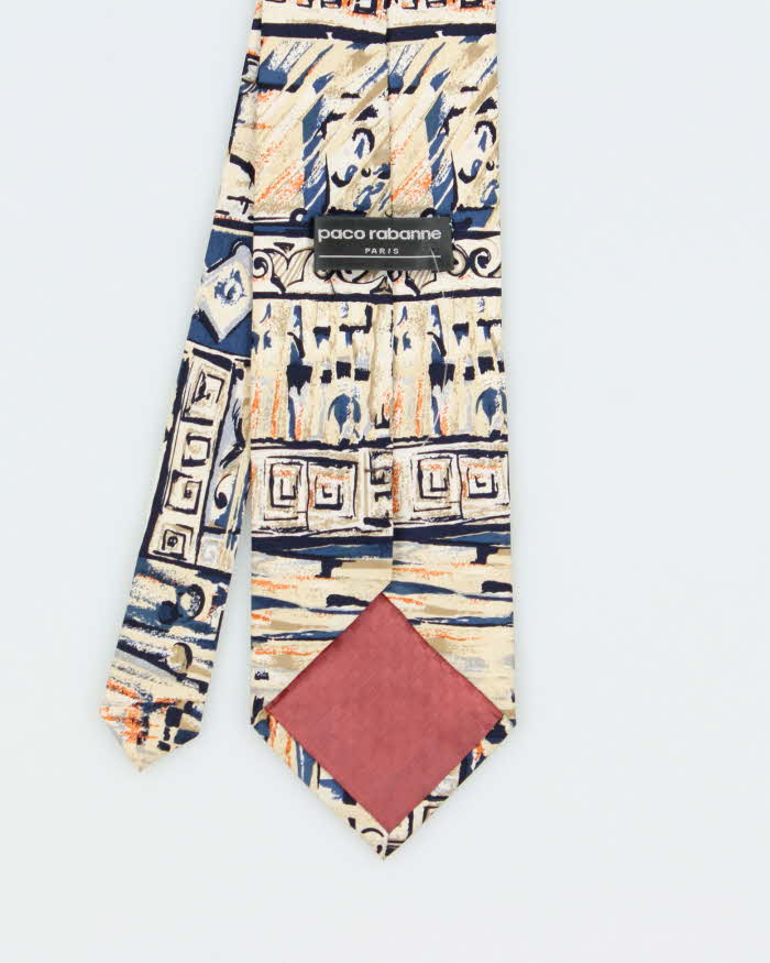 Vintage 90s Paco Rabanne Silk Tie