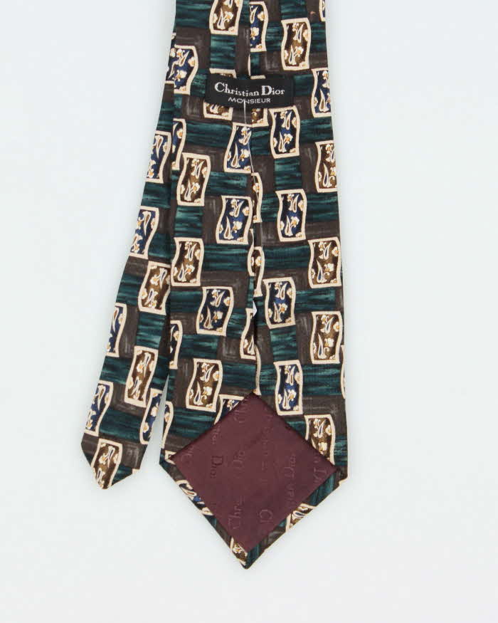 Vintage 80s Christian Dior Silk Tie