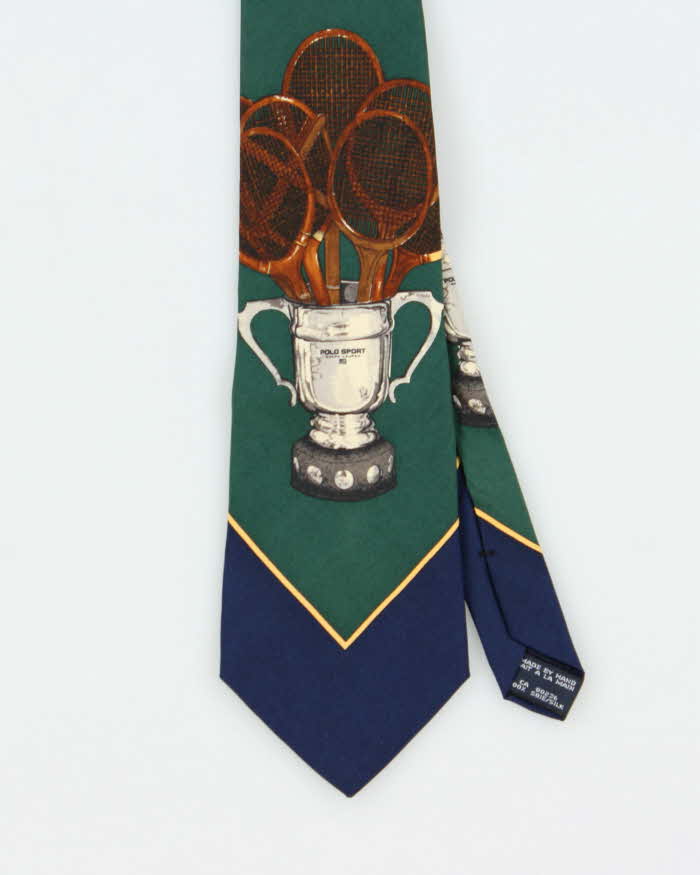Vintage Polo Ralph Lauren Tennis Silk Tie