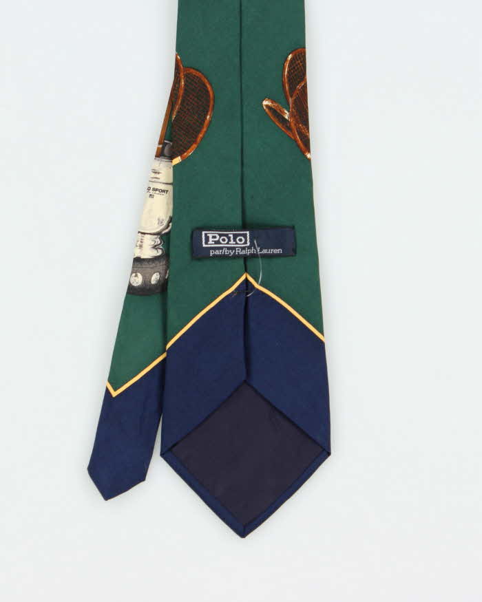 Vintage Polo Ralph Lauren Tennis Silk Tie