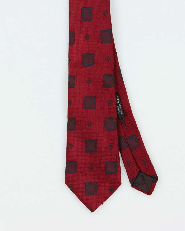 Vintage 80s Christian Dior Silk Tie