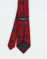 Vintage 80s Christian Dior Silk Tie