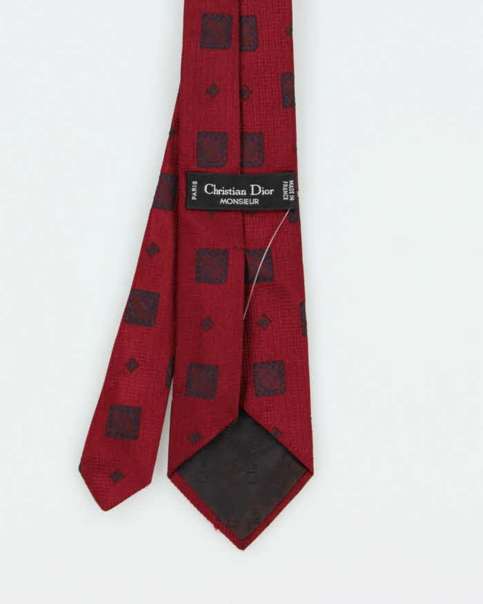 Vintage 80s Christian Dior Silk Tie