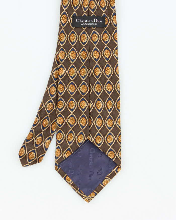 Vintage 80s Christian Dior Silk Tie