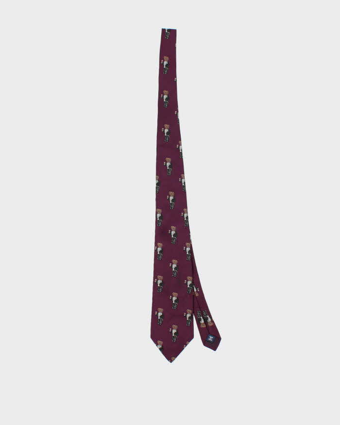 Vintage Polo Ralph Lauren for Neiman Marcus SIlk Bear Martini Tie