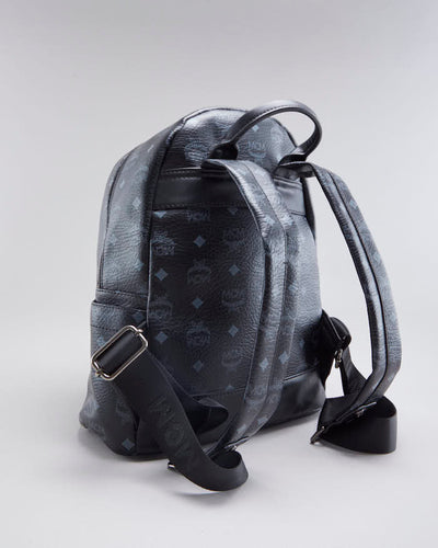 Unisex MCM Black Studded Back Pack