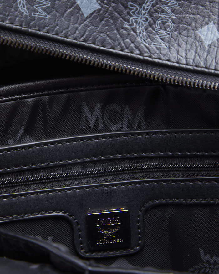 Unisex MCM Black Studded Back Pack