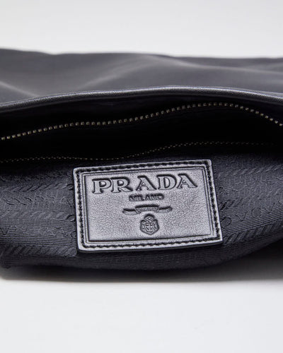 Mens Leather Prada Cross Body Bag