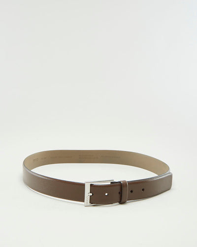 Hugo Boss Brown Leather Belt - W36