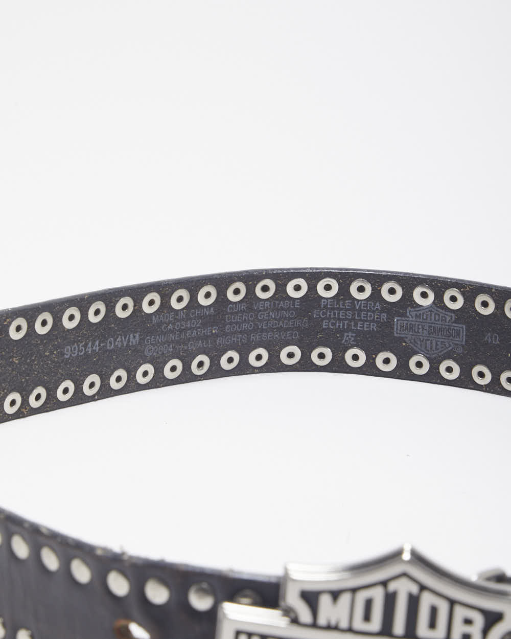 Harley Davidson Leather Studded Belt - W35-W40