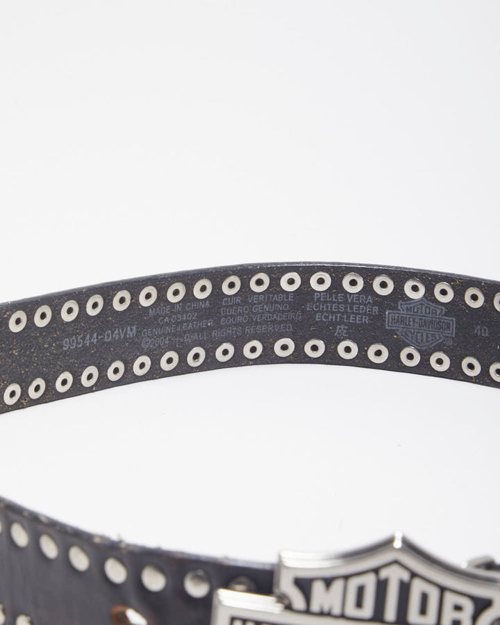 Harley Davidson Leather Studded Belt - W35-W40