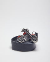 Leather Biker Belt - W32-W40