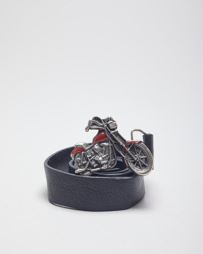 Leather Biker Belt - W32-W40