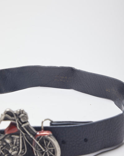 Leather Biker Belt - W32-W40