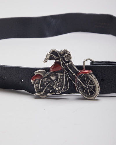 Leather Biker Belt - W32-W40