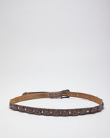 Vintage Leather Skinny Western Belt - W33-W39