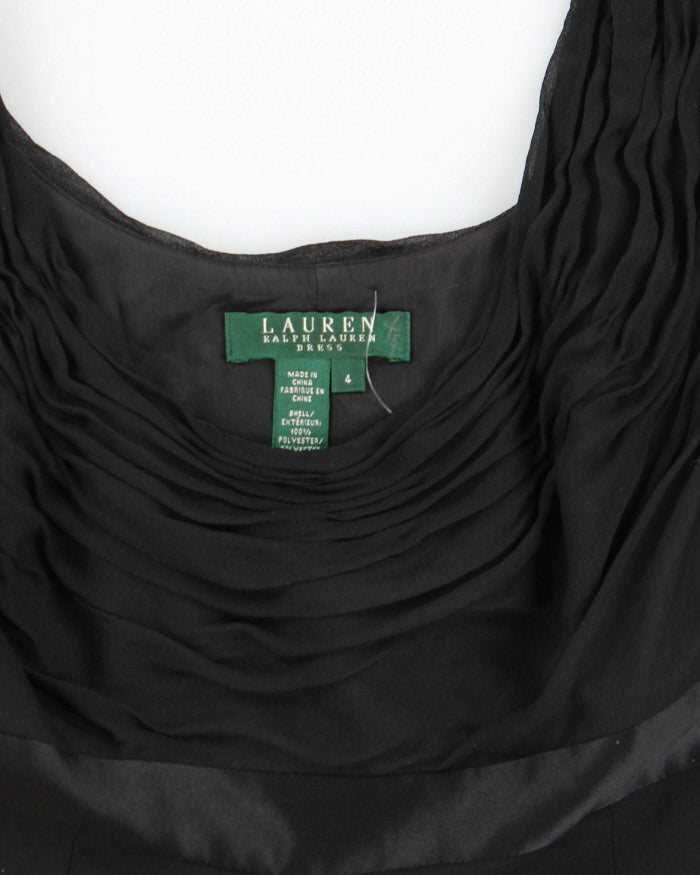 Vintage Woman's Black Ralph Lauren evening Dress - L