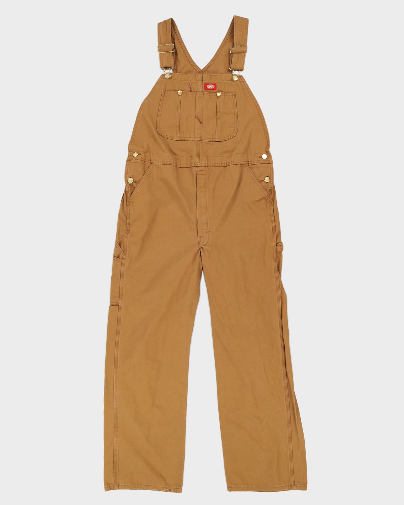 Dickies Brown Bib Dungarees - W38 L30