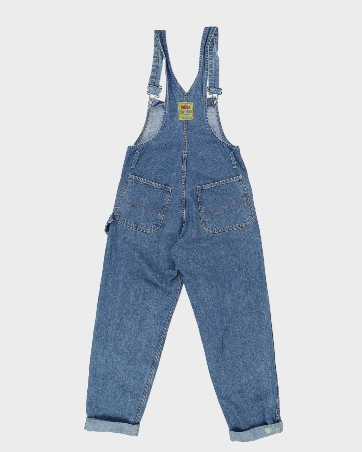 Vintage 90s Ikeda Blue Dungarees - W38 L32