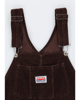 Vintage 90s Ikeda Brown Corduroy Dungarees - W44 L34