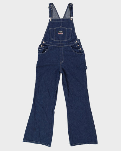 Vintage 90s Classic Utility Stone Dark Wash Denim Dungarees - L