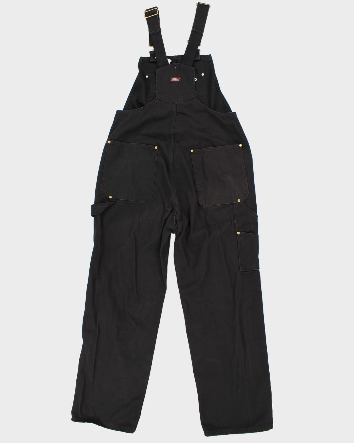 All Black Dickies Dungarees - L